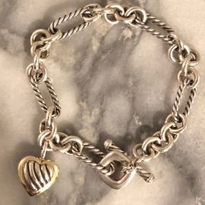 David Yurman Heart Charm Bracelet